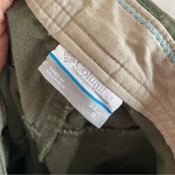Columbia Men’s Olive Green Cargo Short Size 38 L 9‎ 100% cotton Omni-shield - Picture 8 of 9